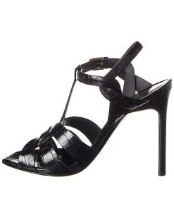 Saint Laurent Tribute 105 Croc-Embossed Leather Sandal Women 8 Saint Laurent Tribute 105 Croc-Embossed Leather Sandal Women -Valentino shop 1313848194 RLLD 2