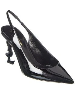 Saint Laurent Opyum 85 Patent Slingback Pump Women