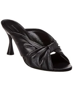 Balenciaga Drapy Leather Mule Women