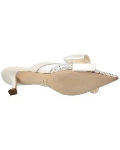 Jimmy Choo Flaca 50 Mesh & Leather Mule Women -Valentino shop 1313905222 RLLD 4