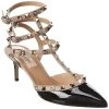 Valentino Rockstud Caged 65 Patent Ankle Strap Pump Women -Valentino shop 1313930802 RLLD 1