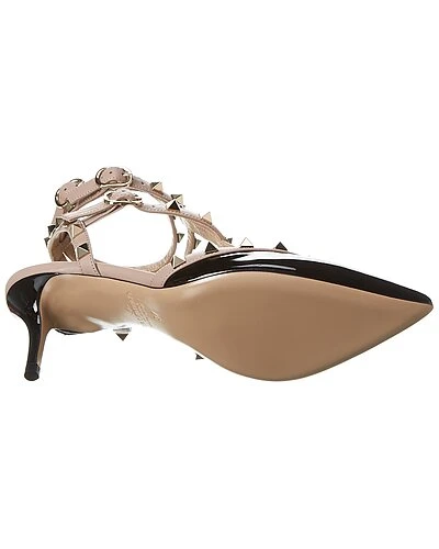 Valentino Rockstud Caged 65 Patent Ankle Strap Pump Women 6 Valentino Rockstud Caged 65 Patent Ankle Strap Pump Women - Image 4