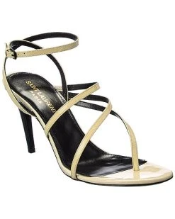 Saint Laurent Paris 75 Patent Sandal Women