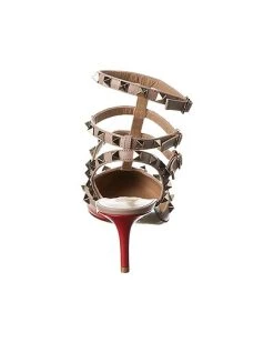 Valentino Rockstud Caged 65 Leather Ankle Strap Pump Women -Valentino shop 1313934168 RLLD 3