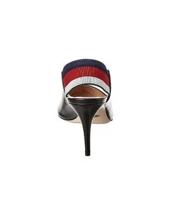 Gucci Sylvie Web Leather Slingback Pump Women -Valentino shop 1313937769 RLLD 3
