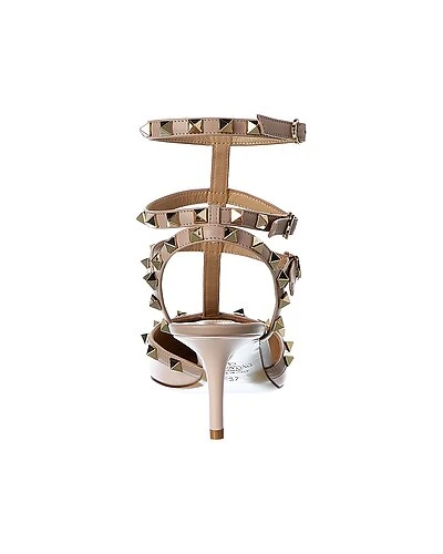 Valentino Rockstud Caged 65 Leather Ankle Strap Pump Women 5 Valentino Rockstud Caged 65 Leather Ankle Strap Pump Women - Image 3