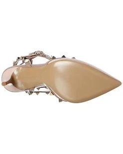 Valentino Rockstud Caged 65 Leather Ankle Strap Pump Women 10 Valentino Rockstud Caged 65 Leather Ankle Strap Pump Women -Valentino shop 1313943012 RLLD 4