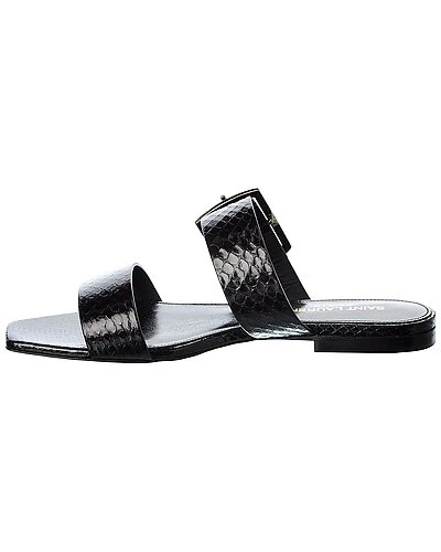 Saint Laurent Oak Embossed Leather Sandal Women 4 Saint Laurent Oak Embossed Leather Sandal Women - Image 2