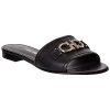 Salvatore Ferragamo Gancini Leather Slide Women -Valentino shop 1313969244 RLLD 1