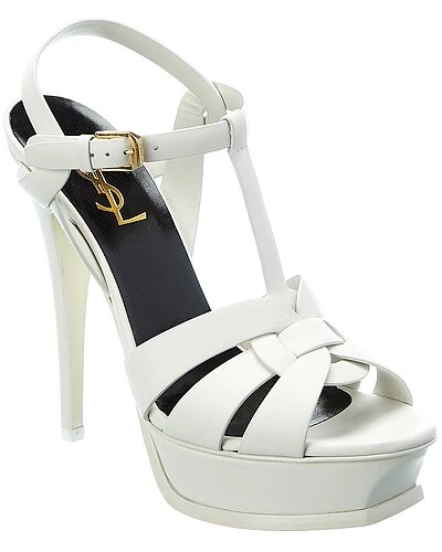 Saint Laurent Tribute 105 Leather Platform Sandal Women 3 Saint Laurent Tribute 105 Leather Platform Sandal Women
