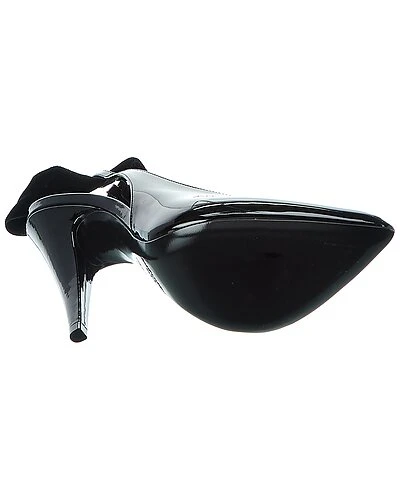 Saint Laurent Venus 110 Patent & Velvet Pump Women 6 Saint Laurent Venus 110 Patent & Velvet Pump Women - Image 4