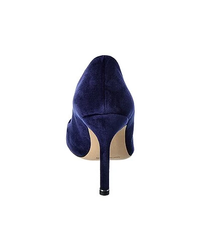 Manolo Blahnik Hangisi 105 Velvet Pump Women 5 Manolo Blahnik Hangisi 105 Velvet Pump Women - Image 3