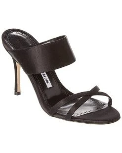 Manolo Blahnik Gueypla 90 Satin Sandal Women
