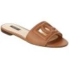 Dolce & Gabbana Millennials Logo Leather Sandal Women