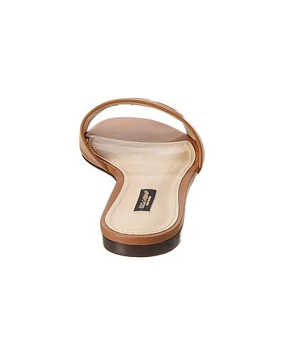 Dolce & Gabbana Millennials Logo Leather Sandal Women 5 Dolce & Gabbana Millennials Logo Leather Sandal Women - Image 3